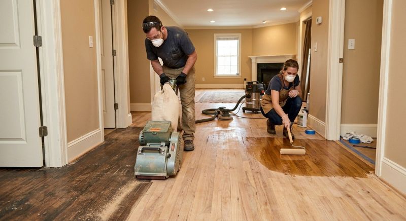 Hardwood Floor Staining in Overland Park, KS