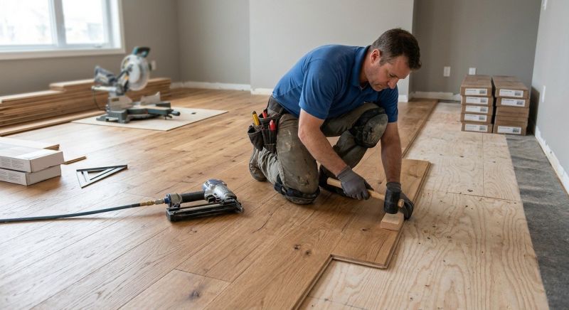 Hickory Floor Installation in San Antonio, TX