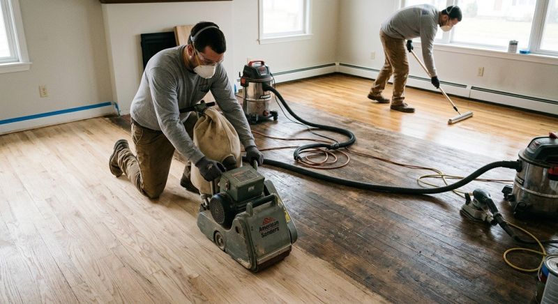 Hickory Floor Refinishing in Overland Park, KS