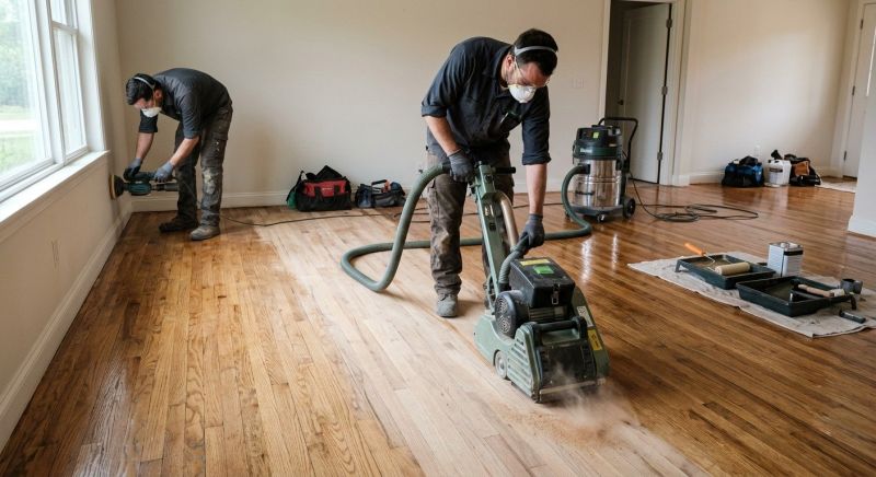 Walnut Floor Refinishing in Overland Park, KS